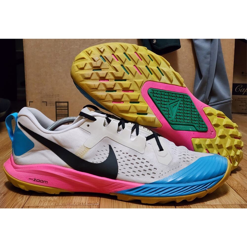 Nike Air Zoom Terra Kiger 5 Trail Hiking Shoes AQ2219-100 Men's 13 Orewood Pink